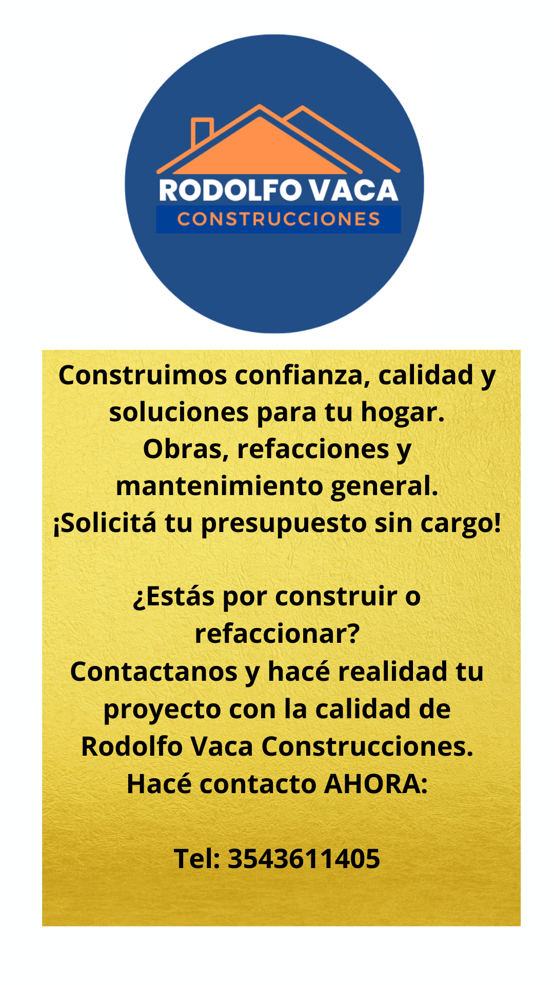 Rodolfo Vaca Construcciones - Sierras Chicas